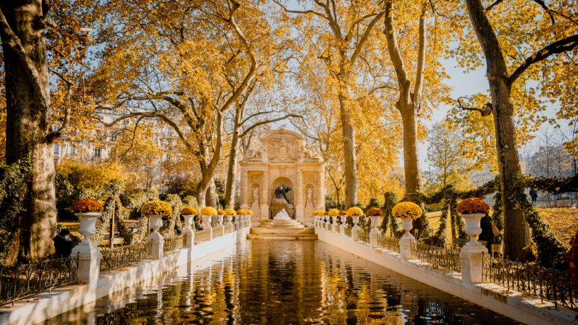 Vườn Jardin de Luxembourg, một trong những điểm hút khách du lịch tại Paris, vào thu. Ảnh: Nguyễn Anh Lukas