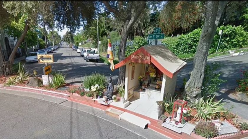 Ngôi đền nhỏ ngày nay tại California. Ảnh: Goolge Maps View