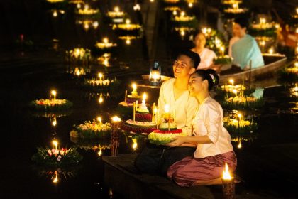 Loy Krathong là lễ hội lớn được người dân Thái Lan và du khách mong đợi nhất. Ảnh: Tổng cục Du lịch Thái Lan
