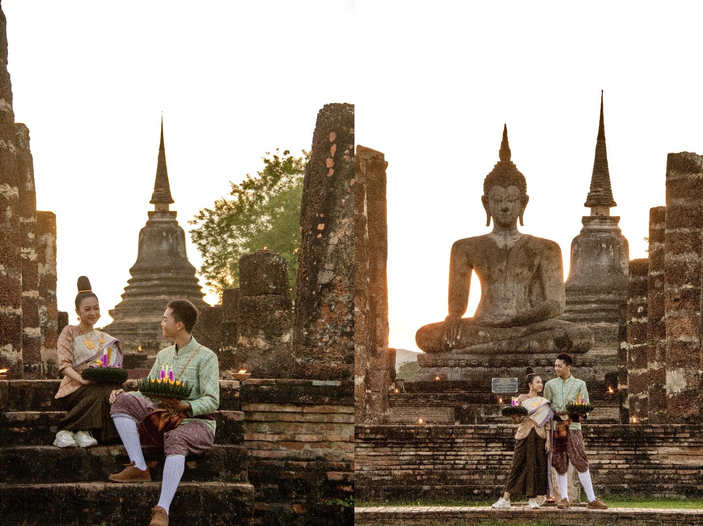 Lễ hội Loy Krathong ở Sukhothai. Ảnh: Tổng cục Du lịch Thái Lan