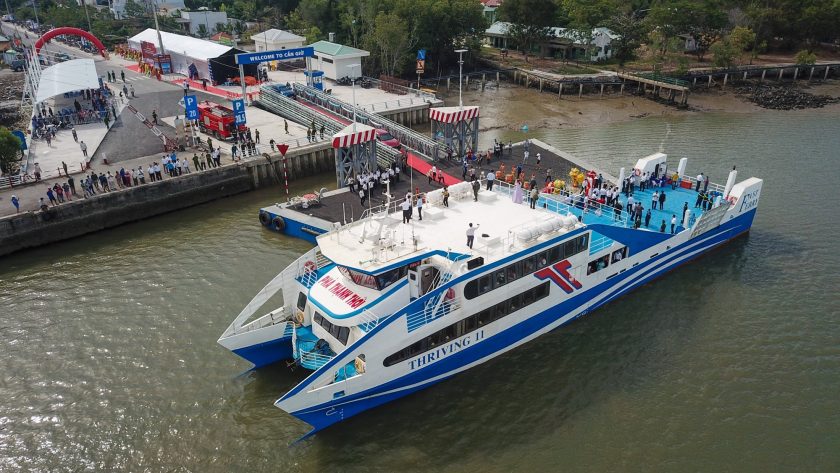 Phà biển Cần Giờ - Vũng Tàu, một trong tuyến đường thuỷ kết hợp du lịch đã đưa vào khai thác ở TP HCM. Ảnh: Quỳnh Trần