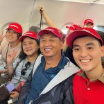 Hành khách trên chuyến bay từ Đài Loan đến Huế. Ảnh: Vietjet