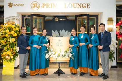 Lễ khai trương phòng chờ thương gia Prime tại Sân bay Tân Sơn Nhất. Ảnh: Sasco