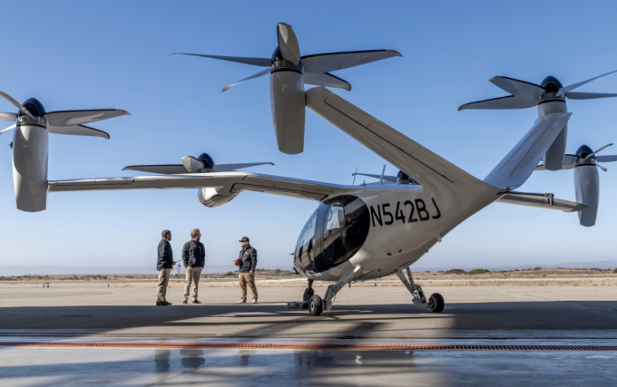 Một mẫu taxi bay của hãng Joby Aviation, Mỹ. Ảnh: NatGeo