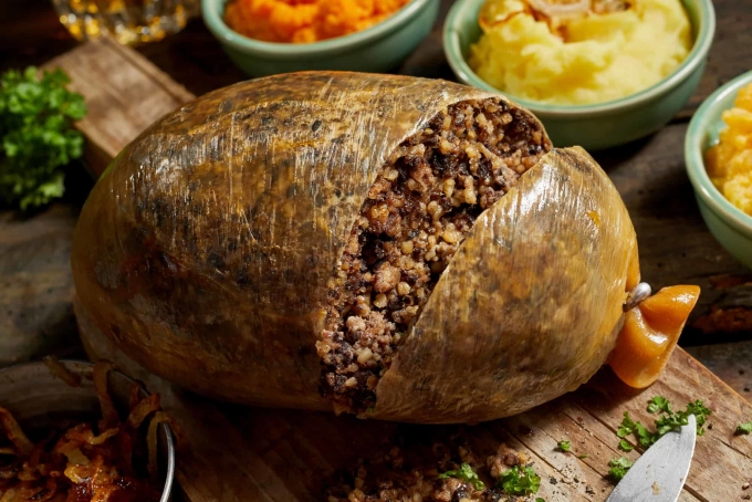 Món haggis của Anh. Ảnh: Brit buyer