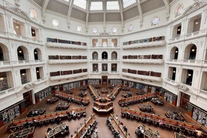 Không gian phòng đọc La Trobe. Ảnh: Tâm Phan