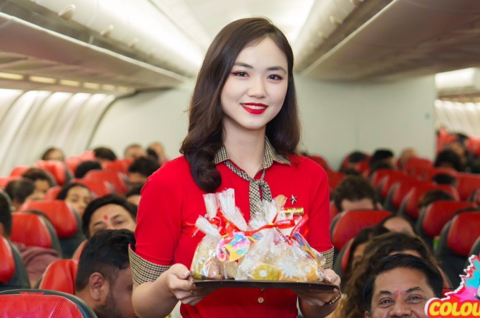 Tiếp viên hàng không của Vietjet. Ảnh: Quang Nguyễn